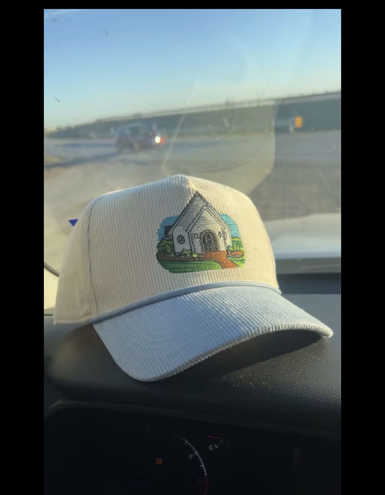 Detailed Church Cap Embroidery