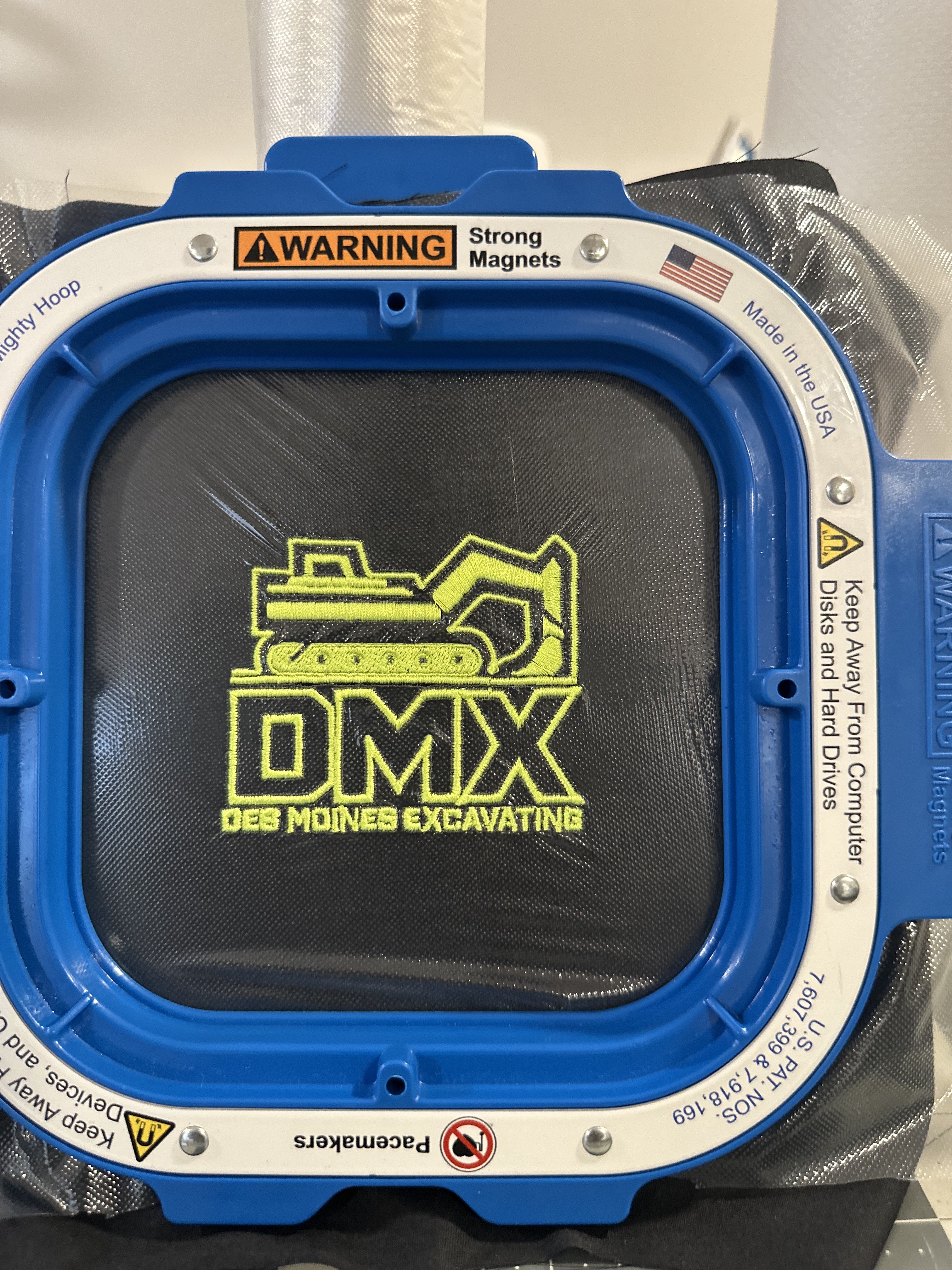 DMX Excavating Logo Embroidery